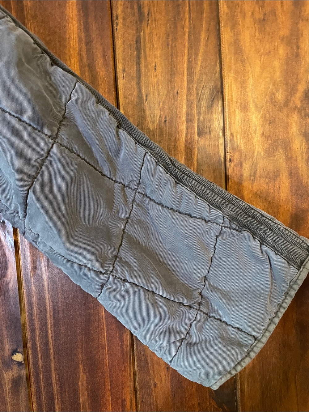 Free People charcoal gray Dolman quilted jacket SzL - Picture 4 of 8